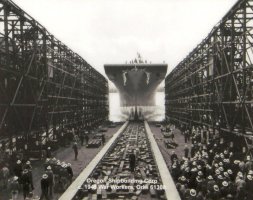 Land Bridge Mural: Kaiser Shipyard, which produced Liberty Ships during World War II.